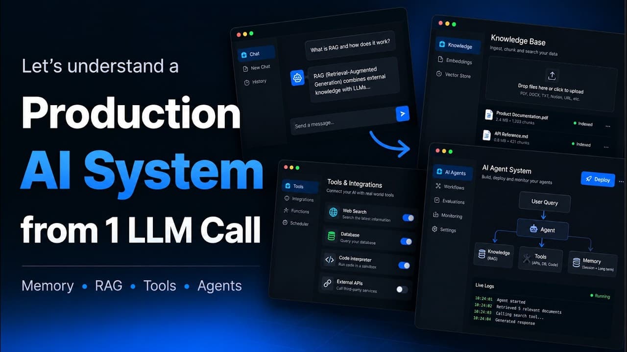 Generative AI System Design — From One LLM Call to a Production AI System